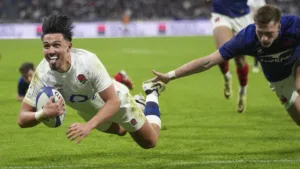England Rugby Union Team’s Dynamic Performance Against France – Six Nations 2024